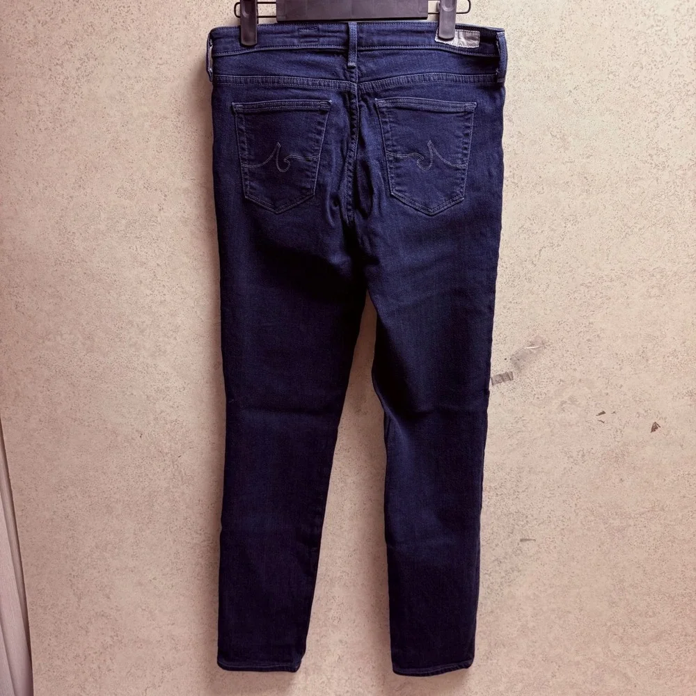 AG Adriano Goldschmied 27R Women Blue Stilt Cigarette Leg Slim Fit Designer Jean